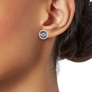 Judith Ripka evil eye earrings